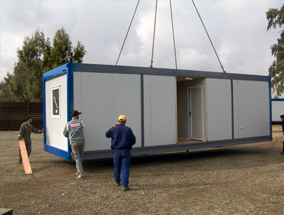 Assemblage d'un bloc bureaux